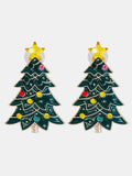 MQTIME  -  Inlaid Rhinestone Christmas Tree Earrings