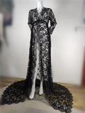 MQTIME  -  White Sexy Maternity Photography Dresses Lace Fancy Pregnancy Shoot Dress Long Women Maxi Maternity Gown For Pregnant Photo Prop