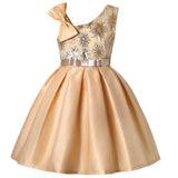 MQTIME  -  Girls Sequined Dresses for Christmas Kids Princess Satin Party Gown Child Birthday Striped Costume 2 to 8 10 Years