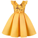 MQTIME  -  Girls Sequined Dresses for Christmas Kids Princess Satin Party Gown Child Birthday Striped Costume 2 to 8 10 Years