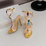 MQTIME  - Nitara Gemstone Strappy Heels