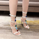 MQTIME  - Nitara Gemstone Strappy Heels