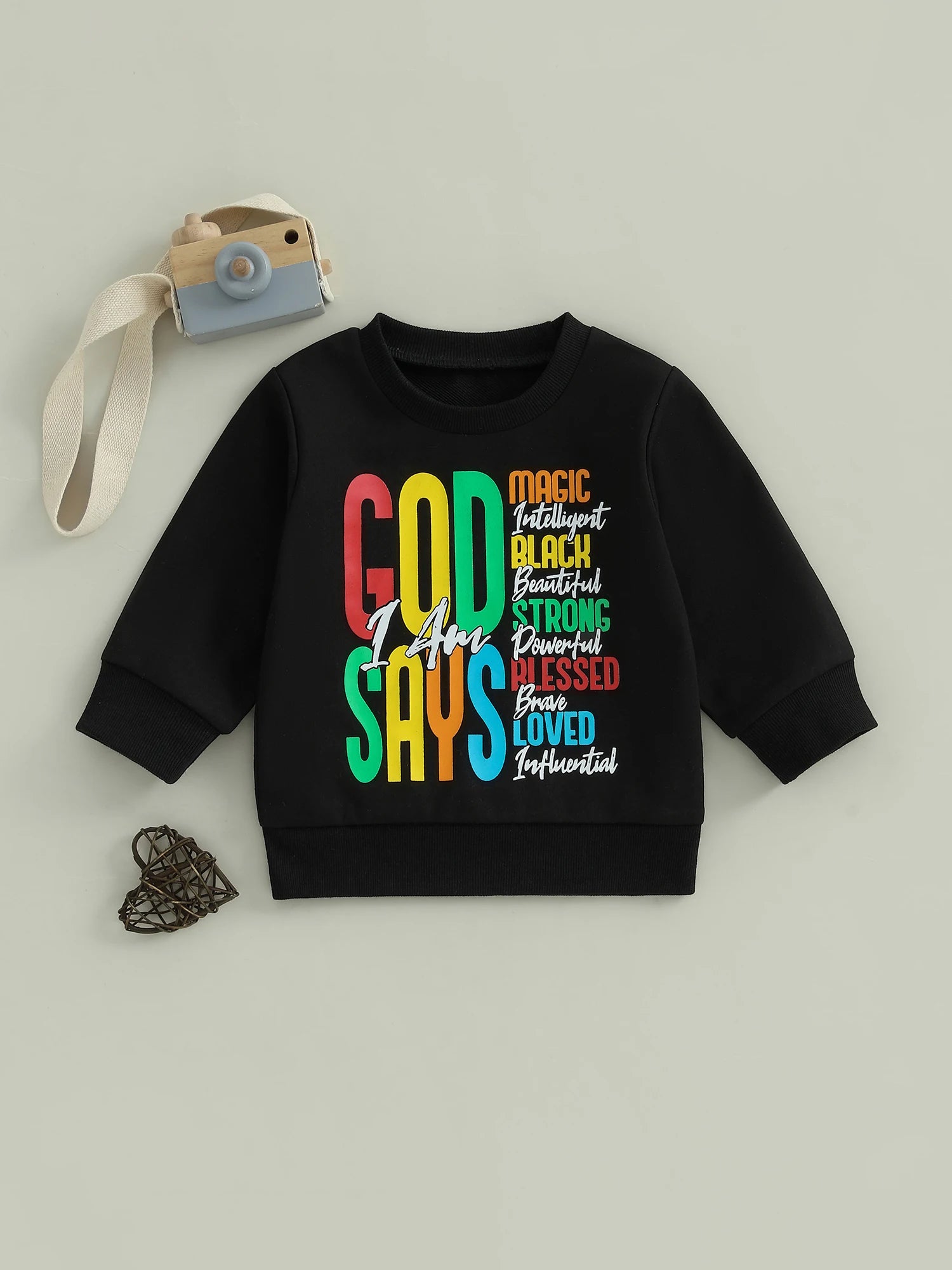 MQTIME  -  Adorable Infant Autumn Hoodie Relaxed Style Chic Alphabet Design Round Neck Full Sleeve Jumper Blouse for Kids