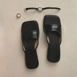 MQTIME  -  Fashion Summer Open Toe Women Slippers Slip on Outdoor Soft Flats Heel Slides High Quality Beach Vacation Sandalias