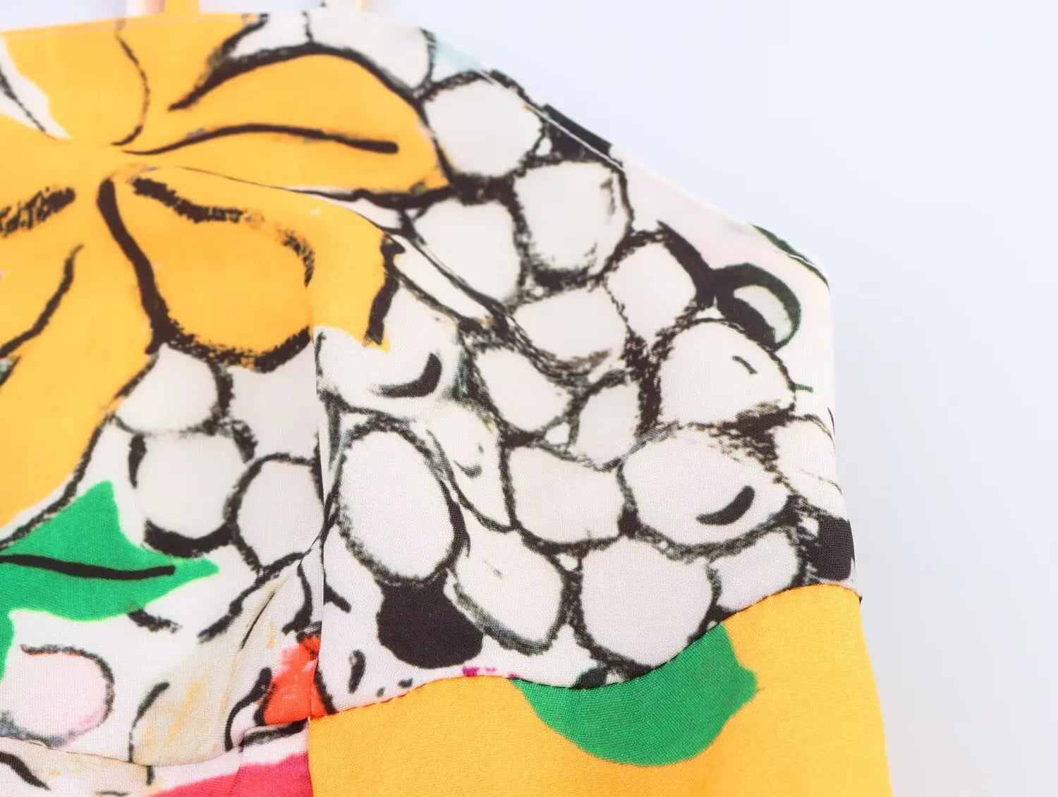 MQTIME  -  new summer women's casual fashion beach holiday style fruit print poplin backless suspender dress