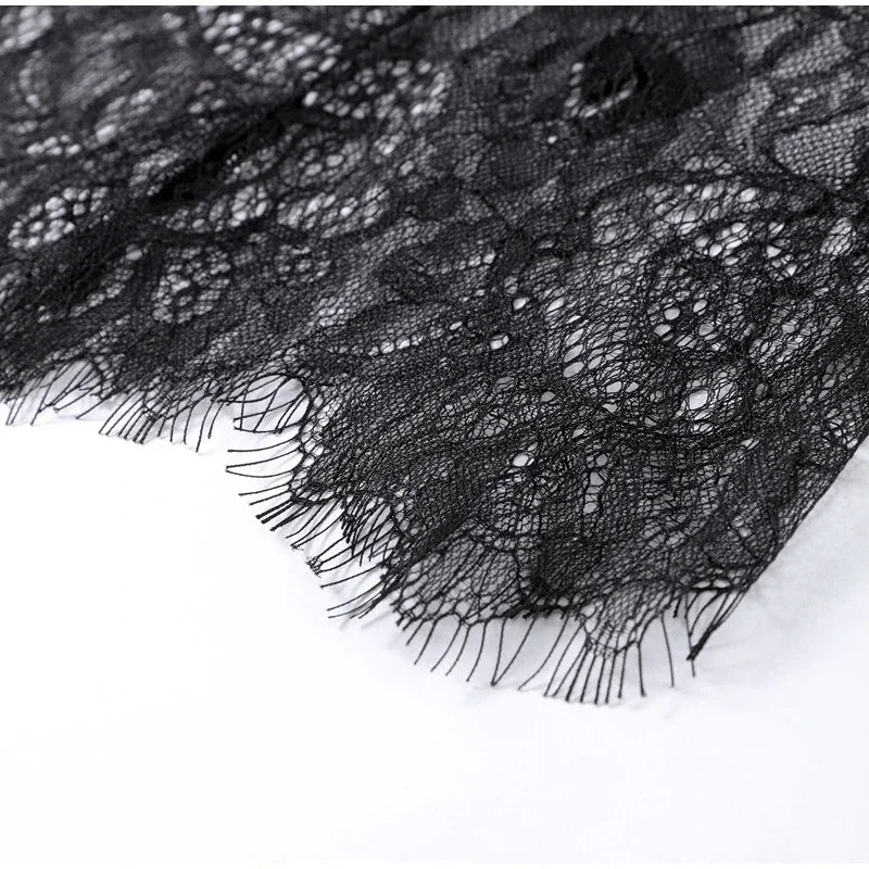 MQTIME  -  Elegant Tube Top Lace Long Skirts Sets Women Strapless Sleeveless Slim Tops See Through Skirt 2025 Summer Chic Lady Party Outfit