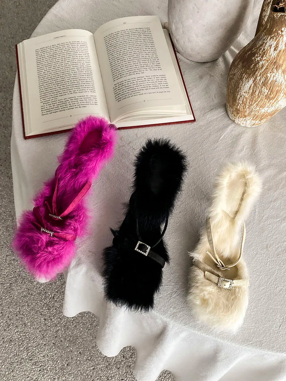 Mqtime Open Toe Women Slides Slippers New Arrivals Fashion Outside Thin High Heels Party Pumps Dress Shoes WomanSize 35-39