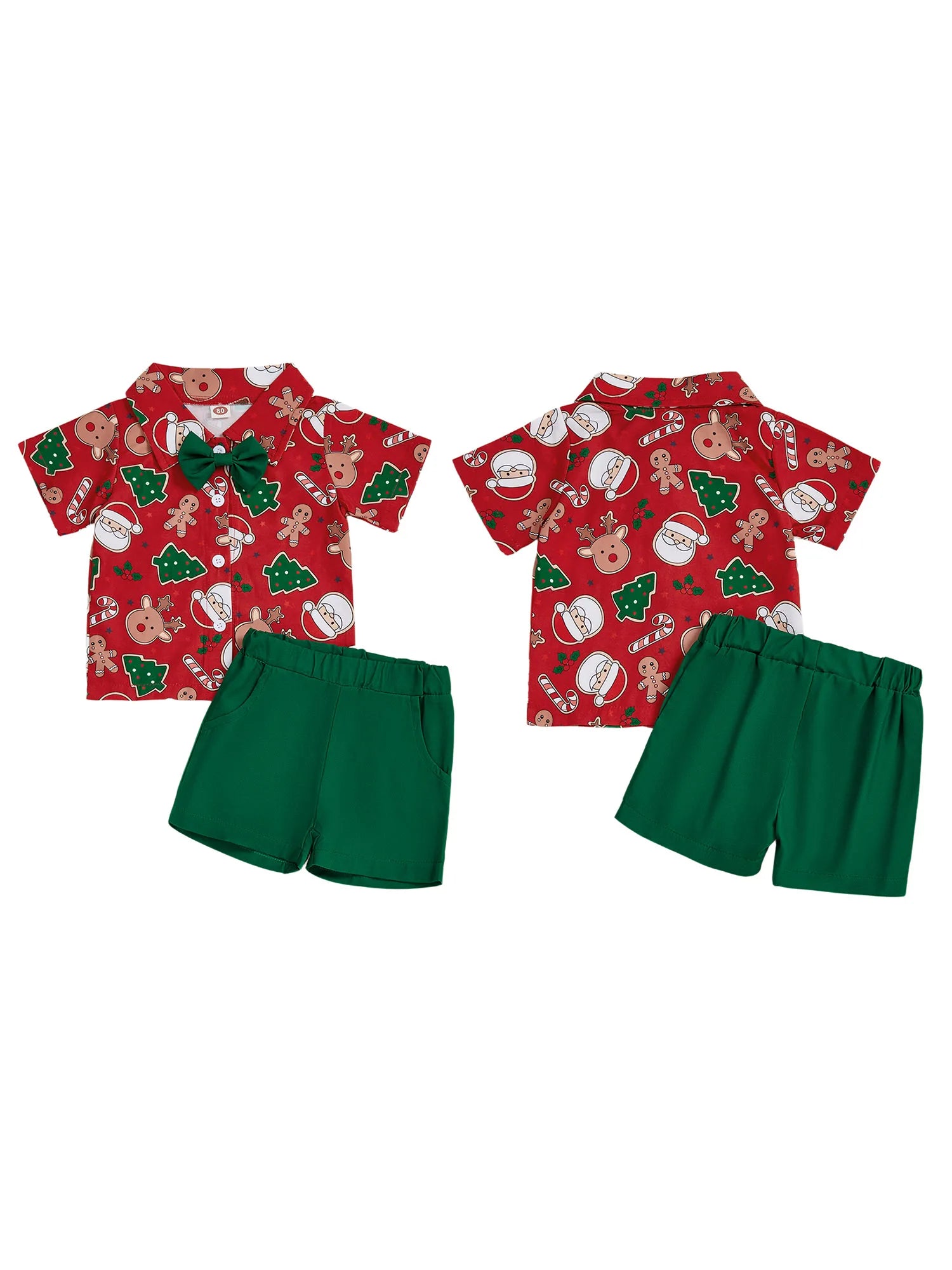 MQTIME  -  3Pcs Baby Girl Christmas Clothes Long Sleeve Reindeer Print Top Pants Headband Set Toddler Xmas Outfits Winter Wear