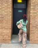 MQTIME  -  Spring 2025 New Style Checked Fitted Blouse for Ladies with Pleated Sleeves and Shirt Design streetwear dress for women