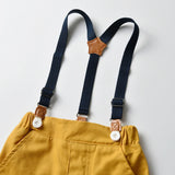 MQTIME  -  Boy Formal Suit Party Wear Spring 1 2 3 4 5 6 Years Kids Clothing Outfit Plaid Shirt Pants Suspender Boys Clothes Set