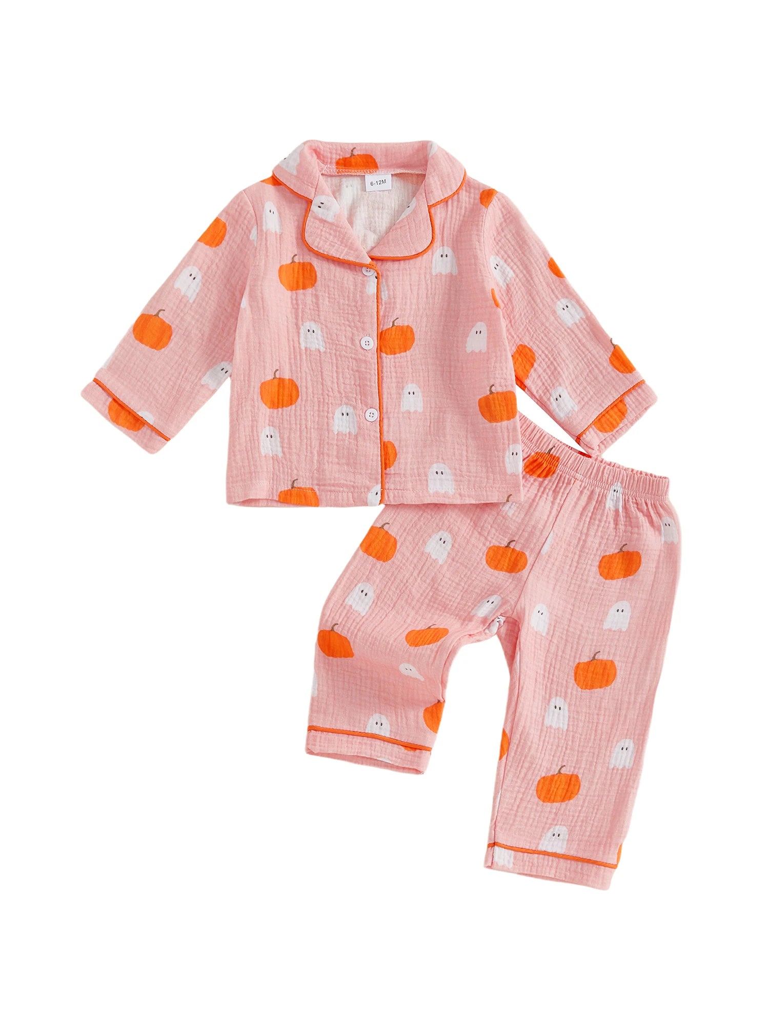 MQTIME  -  2Pcs Boys Christmas Pajamas Set Long Sleeve Reindeer Print Button Down Shirts and Pants Set Sleepwear for Winter