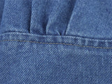MQTIME  -  Spring/Summer New European and American Style Women's Fashion Sexy Spicy Girl Versatile Strap Denim Top