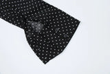 MQTIME  -  New Fashionable Polo Collar Patchwork Dot Mini Dress For Women Patchwork See-Through Elegant Party Dress Women's Autumn Dress