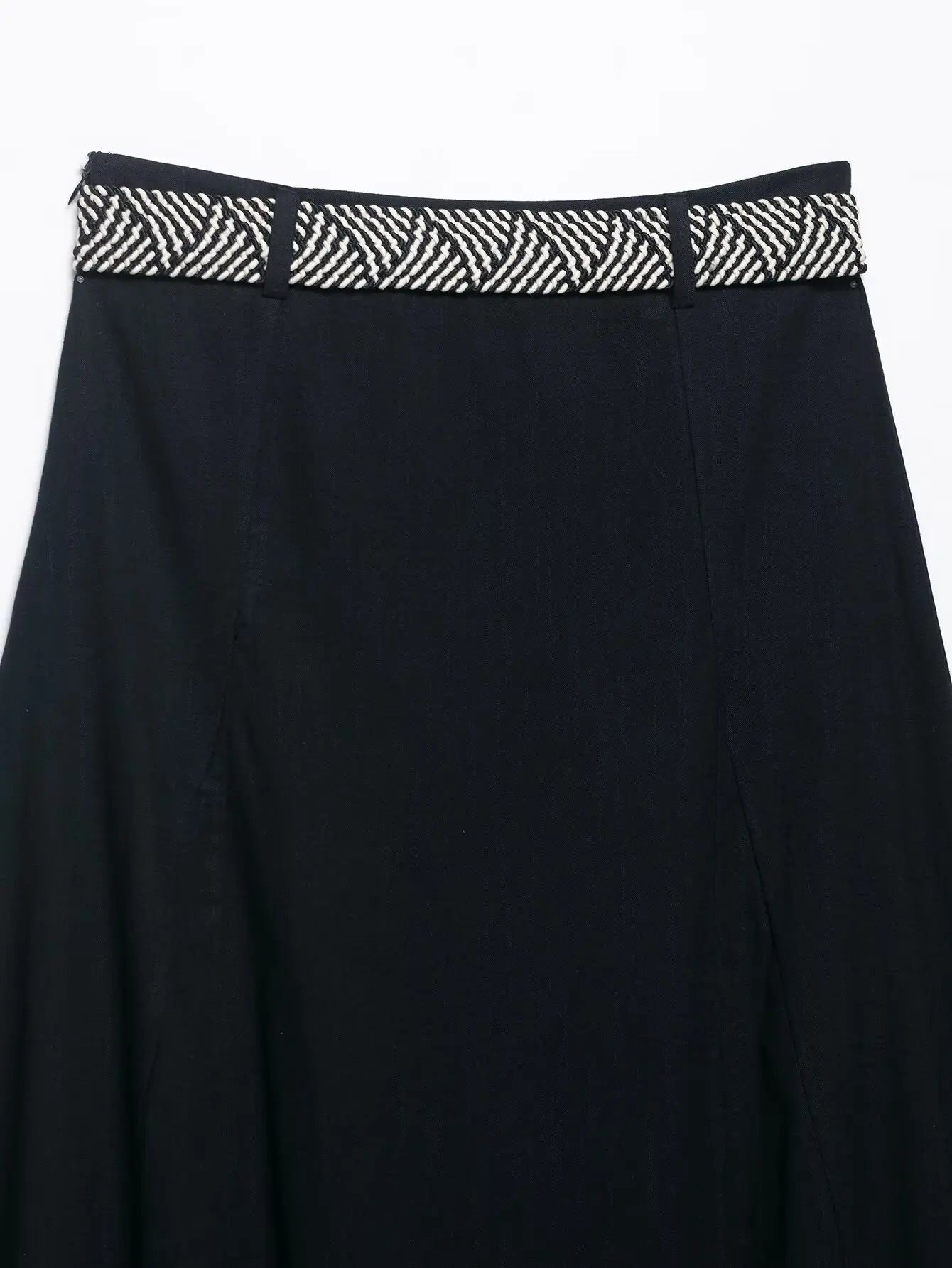 MQTIME  -  summer women's clothing casual simple versatile matching belt high waist loose mid-length skirt