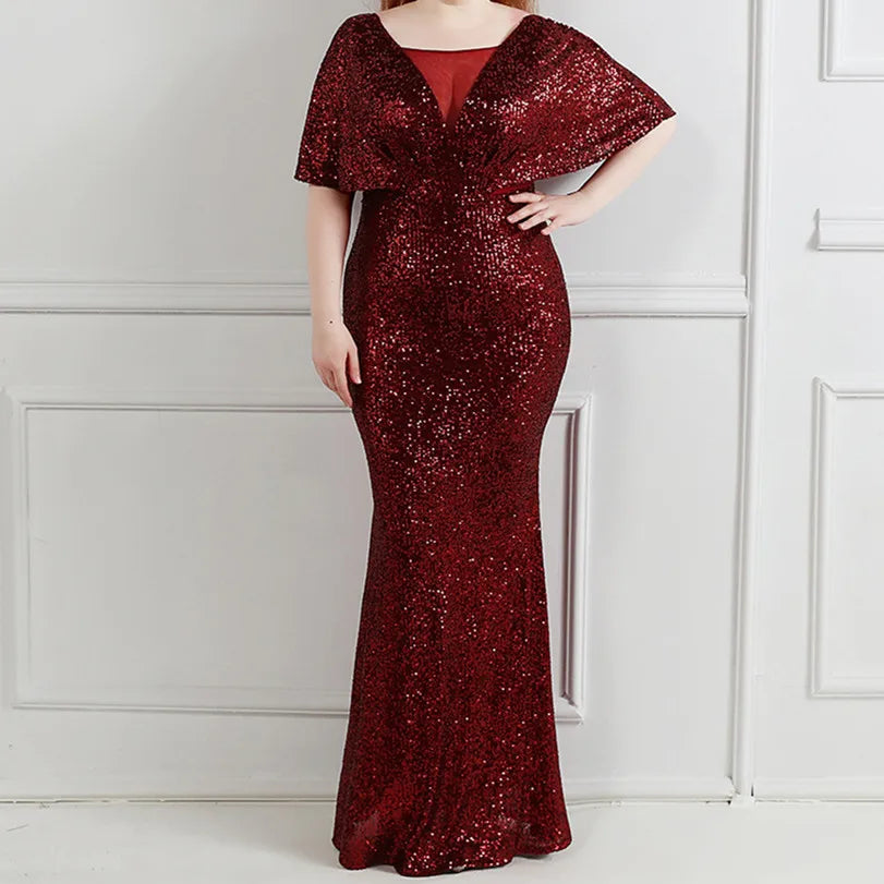 MQTIME  -  Sequins Maternity Photography Long Dresses Stretchy Pregnant Woman Party Dress For Photo Shoot