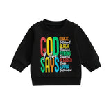 MQTIME  -  Adorable Infant Autumn Hoodie Relaxed Style Chic Alphabet Design Round Neck Full Sleeve Jumper Blouse for Kids