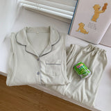 MQTIME  -  100% Cotton Breast Sleep Maternity Clothes For Pregnant Women Pregnancy Autumn Pajamas Nursing Clothing Nightwear