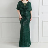 MQTIME  -  Sequins Maternity Photography Long Dresses Stretchy Pregnant Woman Party Dress For Photo Shoot