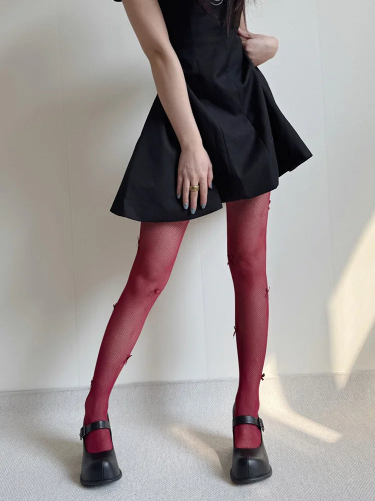 MQTIME  -  Butterfly Patchwork Sexy Y2K Pantyhose Summer Bodycon Solid Stockings Leggings Club Party Hollow Women's Pantyhose Stocking