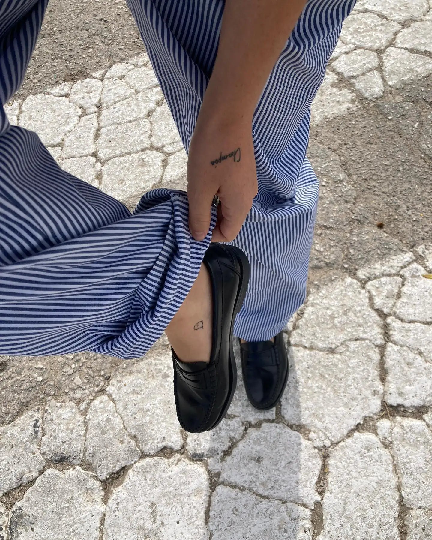 MQTIME  -  Womens Casual Cleanfit Striped Pants Elastic Low Waist Striped/Plaid Loose Aesthetic Trousers Streetwear with Pockets