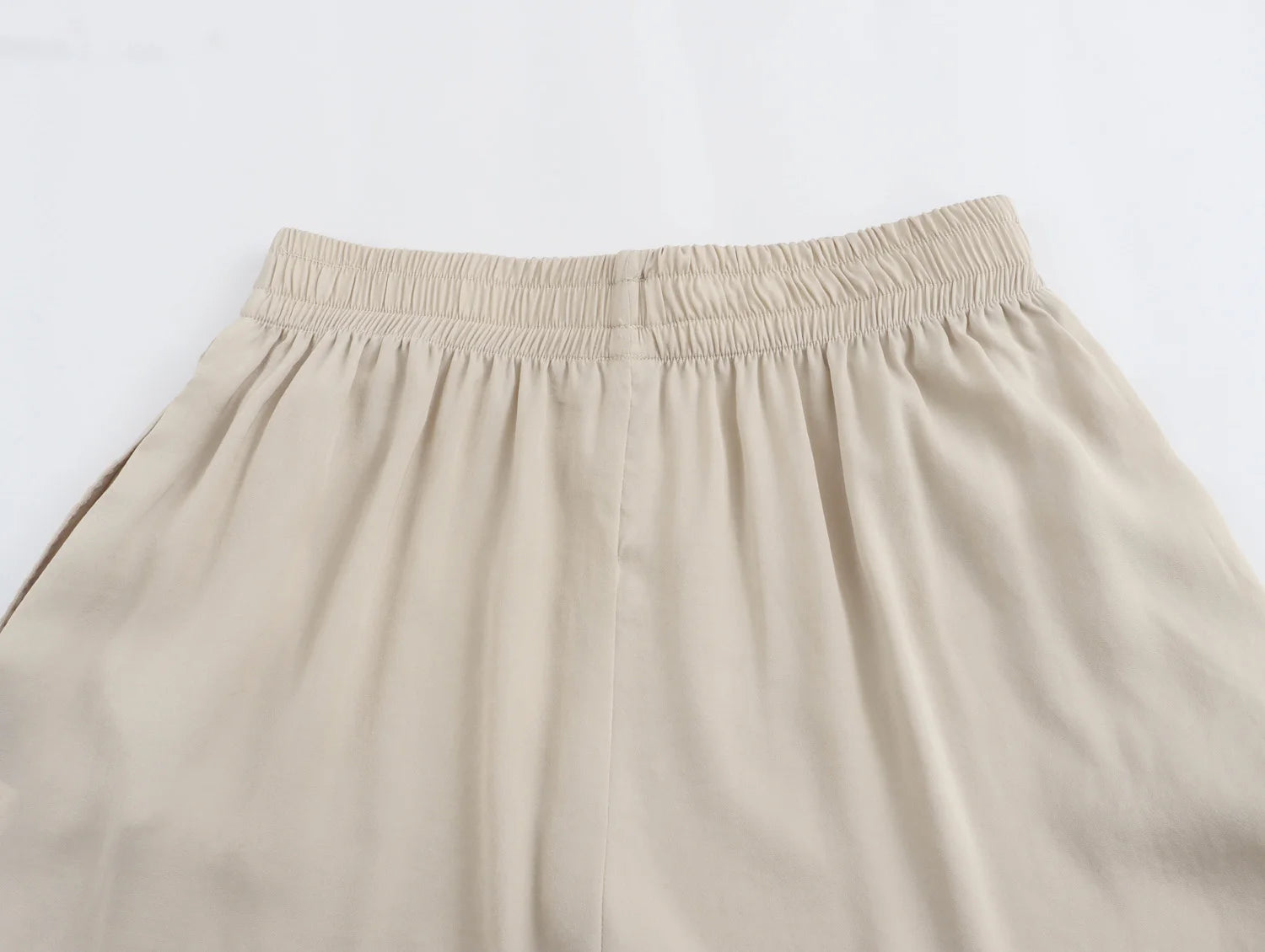 MQTIME  -  summer new women's clothing versatile loose elastic waist high waist wide leg casual trousers