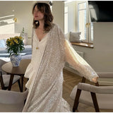 MQTIME  -   Elegant Sequin Women's Cardigan Chic Full Sleeve Oversize Long Jackets Female 2025 Autumn Fashion New Lady High Street Outwears