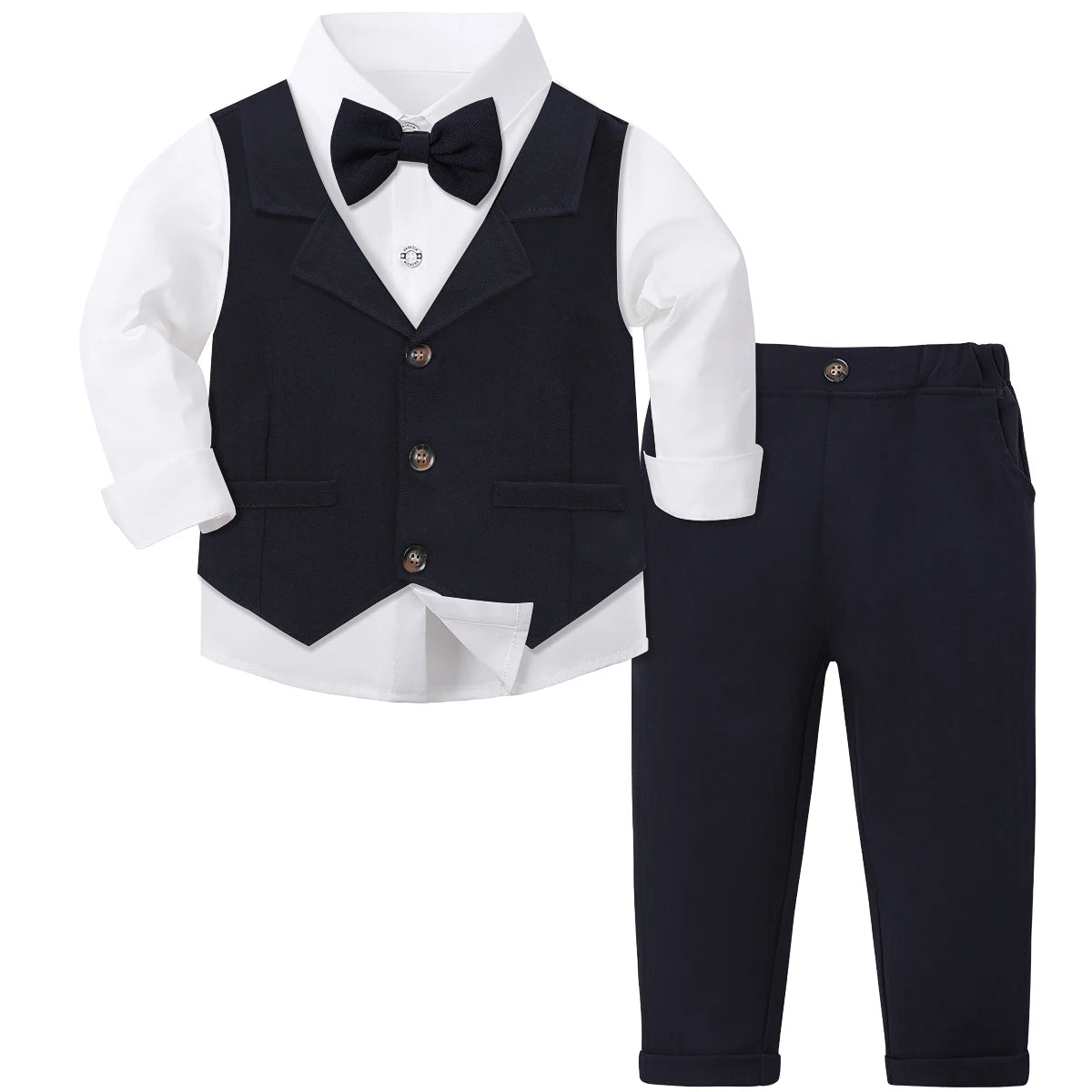 MQTIME  -  Toddler Suit Baby Boys Easter Outfit kids Christening Baptism Set Formal Wedding Birthday Party Gift Chirtmas Halloween Tuxedo