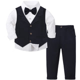 MQTIME  -  Toddler Suit Baby Boys Easter Outfit kids Christening Baptism Set Formal Wedding Birthday Party Gift Chirtmas Halloween Tuxedo