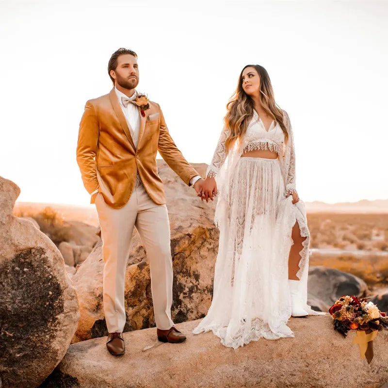 MQTIME  -  See Through Maternity Photography Dresses Sexy Tassel Photo Shoot Long Dresses V-neck Boho Pregnancy Lace Dresses