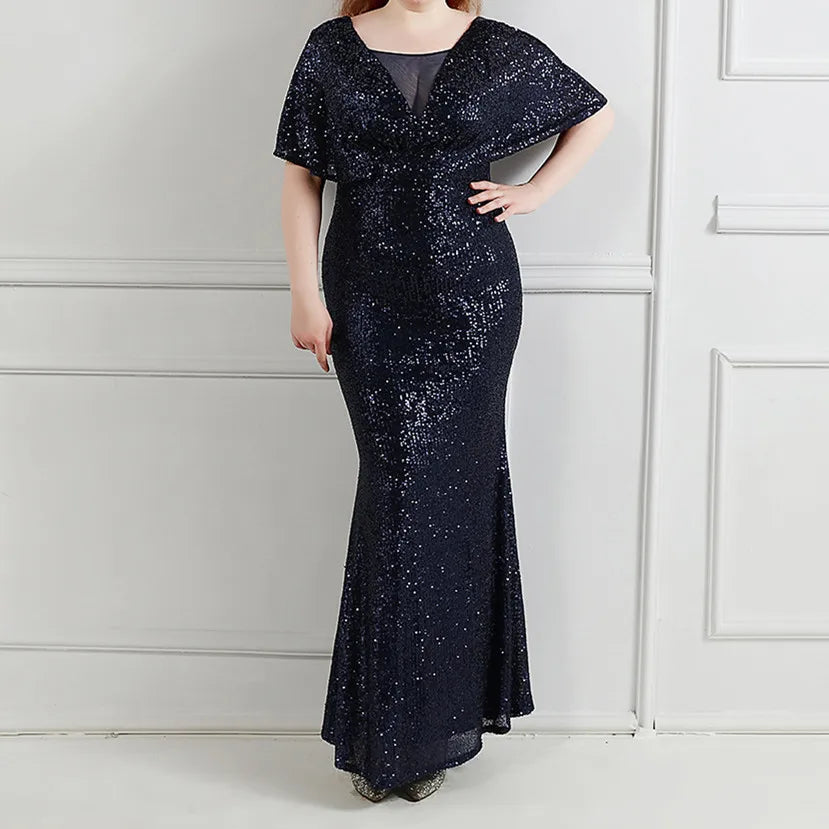 MQTIME  -  Sequins Maternity Photography Long Dresses Stretchy Pregnant Woman Party Dress For Photo Shoot
