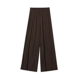MQTIME  -  summer new women's clothing versatile loose elastic waist high waist wide leg casual trousers