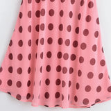 MQTIME  -  summer new women's casual fashion simple halter neck V-neck sleeveless backless polka dot long dress