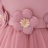 MQTIME  -  Baby and Girl's New Sticker Bubble Sleeve Bow Sweet and Cute Fashionable Mesh Princess Dress Christmas Wedding Flower Girl Dress