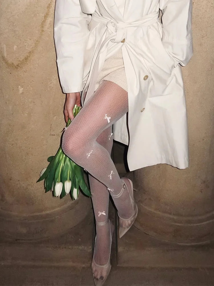 MQTIME  -  Butterfly Patchwork Sexy Y2K Pantyhose Summer Bodycon Solid Stockings Leggings Club Party Hollow Women's Pantyhose Stocking