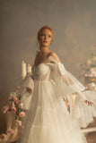 Mqtime Charming Bridal Ruffles Tulle Maternity Dress for Photoshoot Vestidos Pregnancy Photography Dresses Bell Sleeve Custom Made