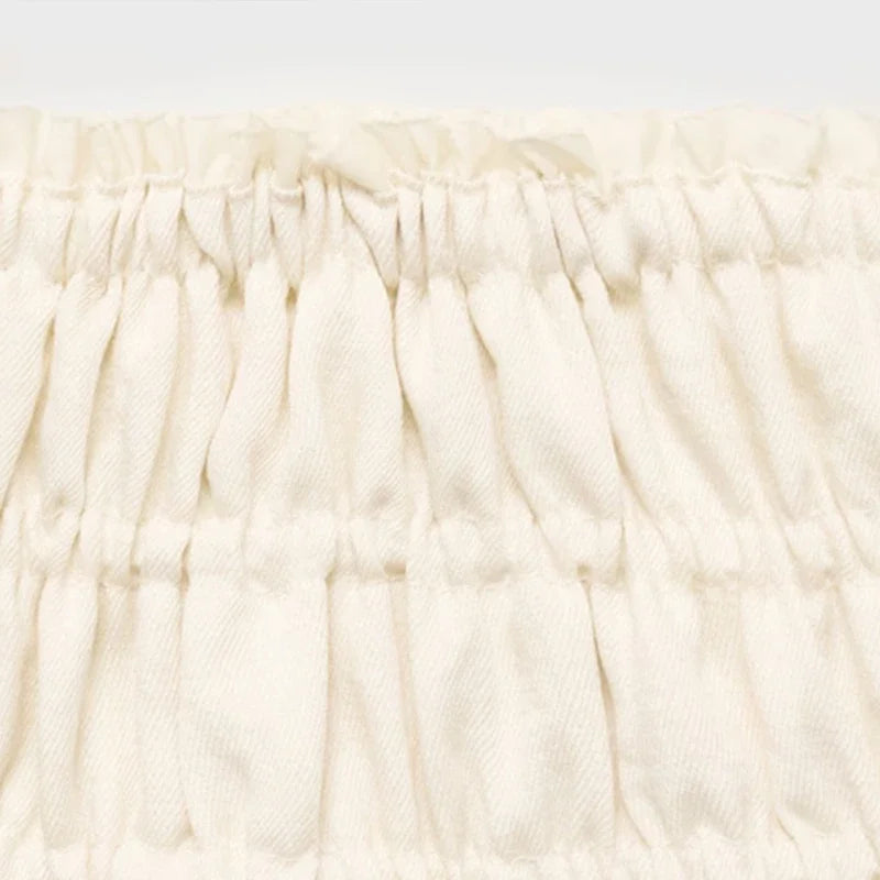 MQTIME  -  Casual Solid Vest Pleated Skirt Set Women Sleeveless Button Patchwork Tops A-line Skirts Sets Female 2025 Summer Beach Lady Suit