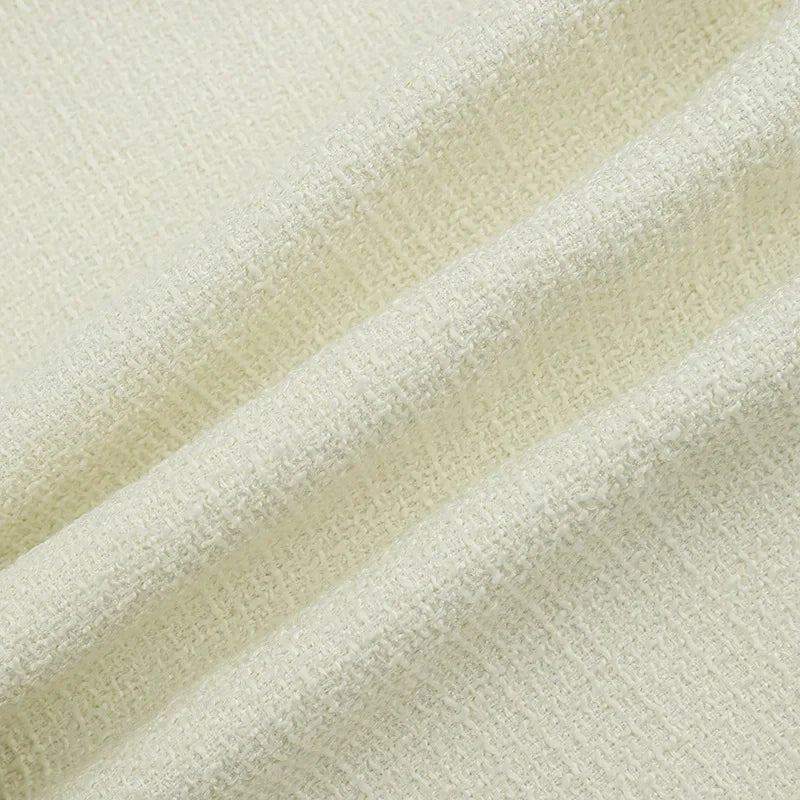 MQTIME  -  Y2k Pearl Dress Sets Women Autumn Long Sleeve Coat And Mini Dress Two Piece Sets Femme Sexy Strapless Dress Matching Sets