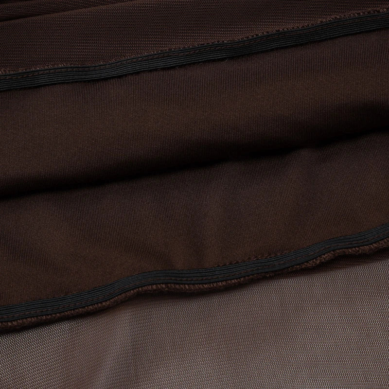 MQTIME  -  Women Sexy Strapless Mesh Patchwork Irregular Hem Party Long Dress Pleated Tight Backless Club Sleeveless Summer Vestidos