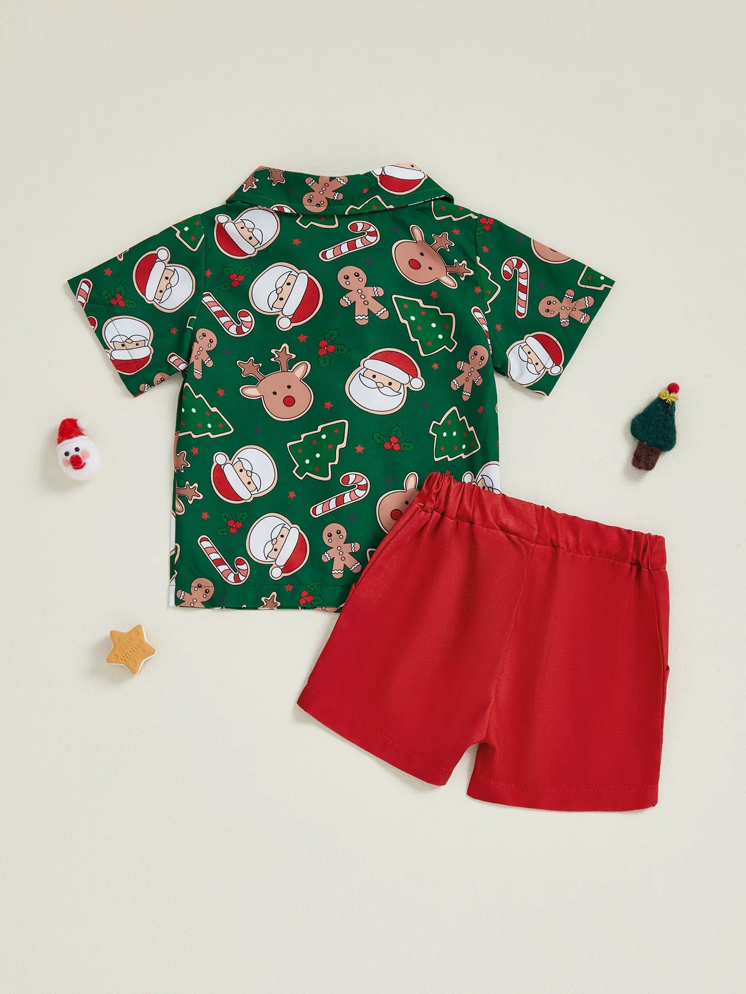 MQTIME  -  3Pcs Baby Girl Christmas Clothes Long Sleeve Reindeer Print Top Pants Headband Set Toddler Xmas Outfits Winter Wear