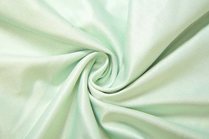 MQTIME  -  Gradient Color Flared Sleeve Women's Evening Dress Deep-V Neck Pleated Bandage Gown Blue Slim Party Skirt New Arrival In Stock