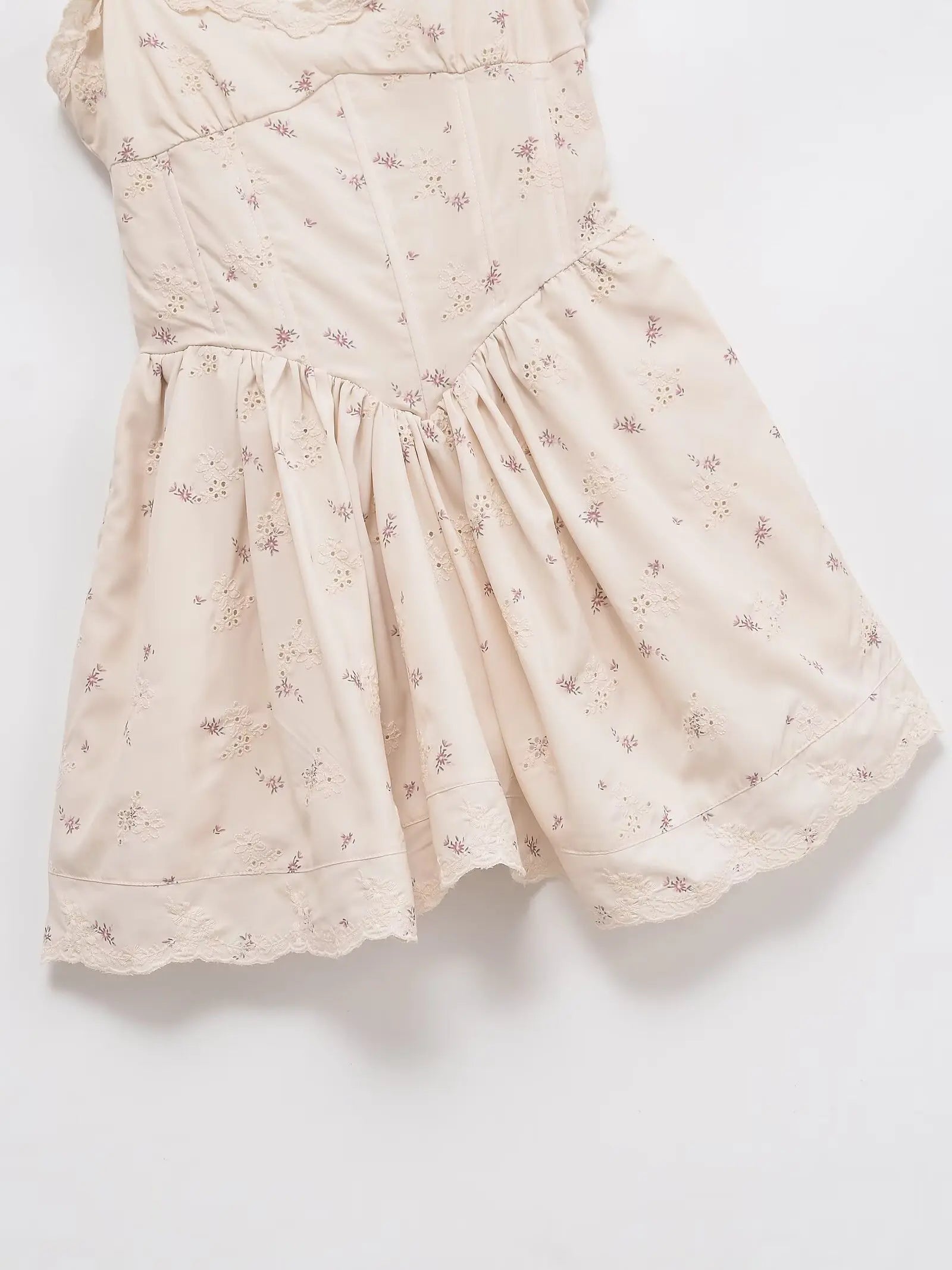 MQTIME  -  women's summer new casual fashion temperament slim print poplin bra-style suspender short dress