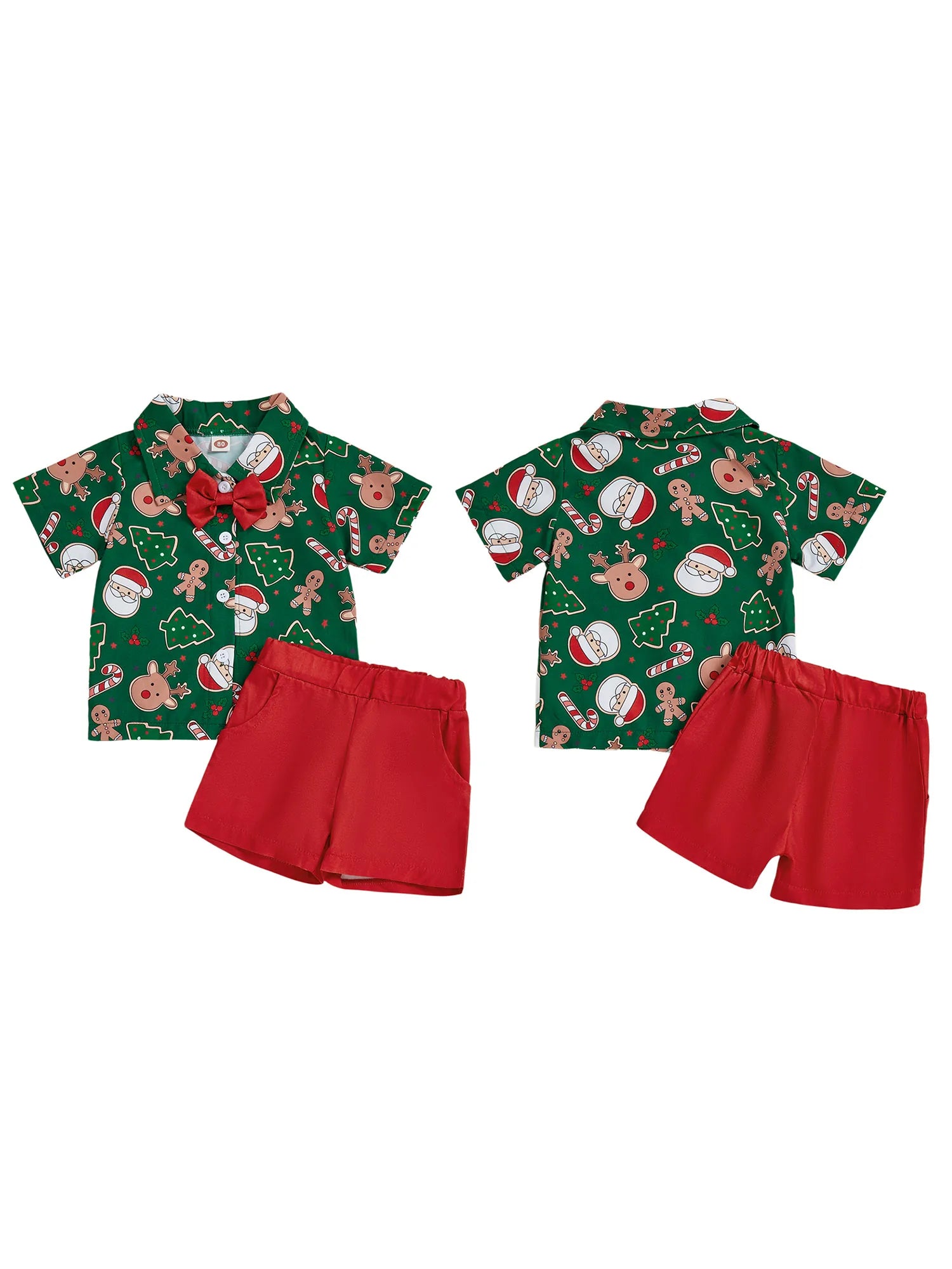 MQTIME  -  3Pcs Baby Girl Christmas Clothes Long Sleeve Reindeer Print Top Pants Headband Set Toddler Xmas Outfits Winter Wear