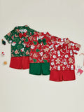 MQTIME  -  3Pcs Baby Girl Christmas Clothes Long Sleeve Reindeer Print Top Pants Headband Set Toddler Xmas Outfits Winter Wear