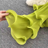MQTIME  -  White Chiffon Ruffles Maternity Photography Tops Shirts Long Sleeve V Neck Pleats Chiffon Shirts For Pregnancy Photoshoot Blouse