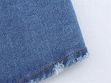 MQTIME  -  Spring/Summer New European and American Style Women's Fashion Sexy Spicy Girl Versatile Strap Denim Top