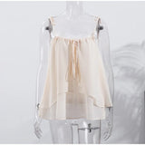 MQTIME  -  Retro Loose Print Pants Women Casual High Waist Long Lantern Female Trousers 2025 Summer Autumn Street See Through Pants Lady