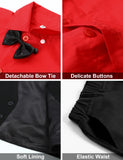 MQTIME  -  Toddler Formal Suit Kids Boys Red Black Clothes Set Baby Wedding Outfit Birthday Christmas Gentleman Shirt Pants Vest Bowtie