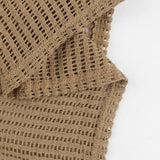 MQTIME  -  V Neck Backless Beach Mini Dress For Women Knitted Fishnet See Through  Long Sleeve Club Sexy Elastic Casual Party Vestidos