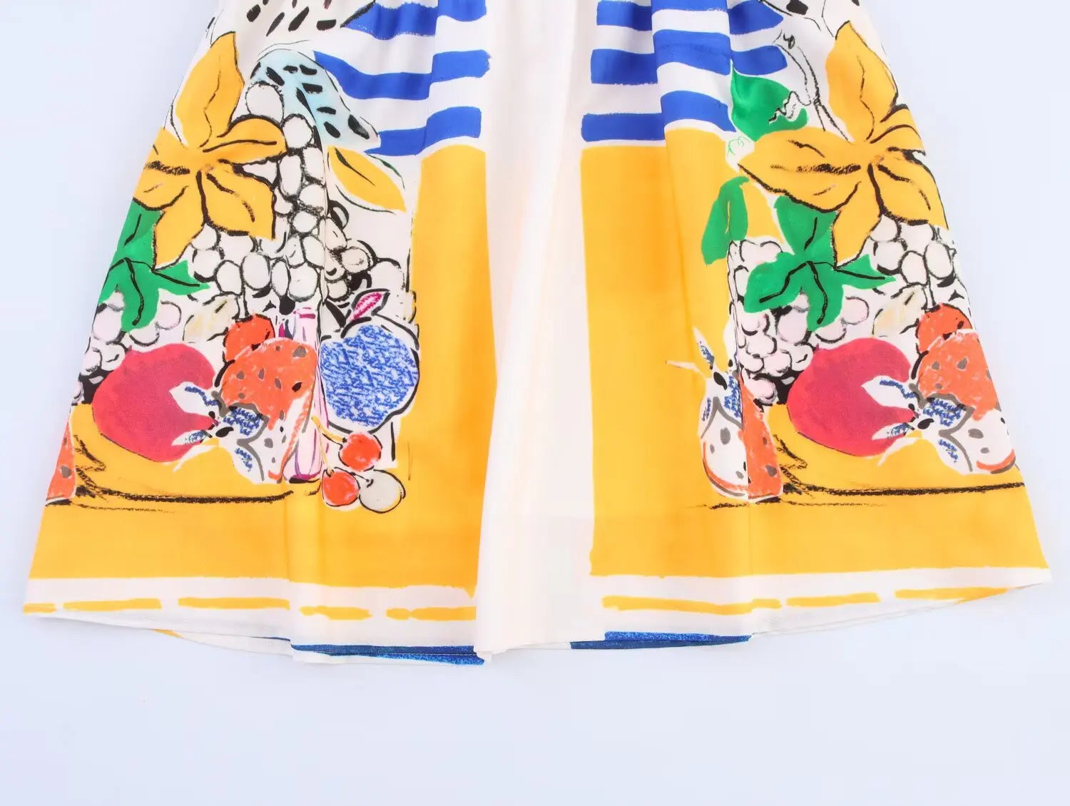 MQTIME  -  new summer women's casual fashion beach holiday style fruit print poplin backless suspender dress