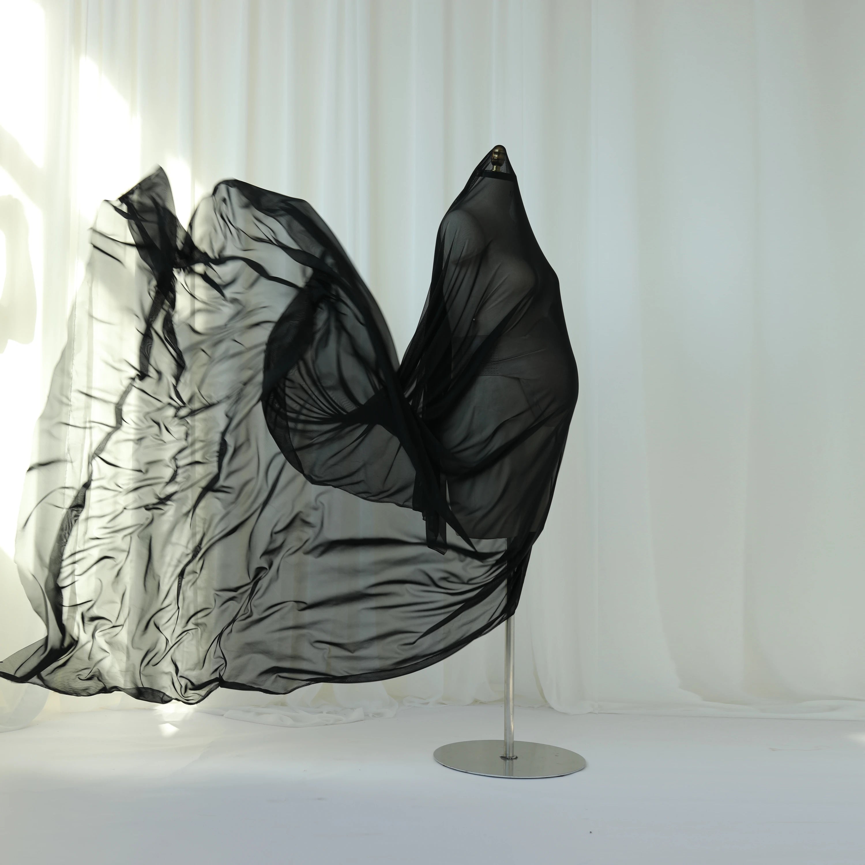 MQTIME  -   Maternity Photography Prop Studio Accessory Sheer Chiffon Fabric for Simple yet Elegant Pregnancy Tulle Simple Modeling Fabric